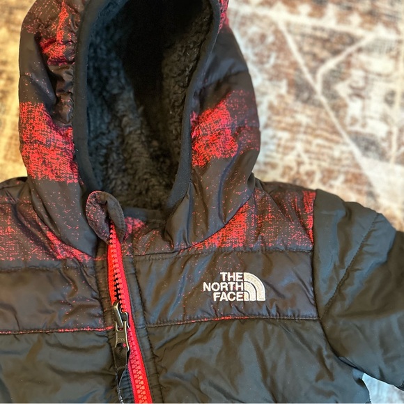 The North Face Infant Boys Reversible Coat Jacket Winter Puffer Sherpa - Picture 2 of 5